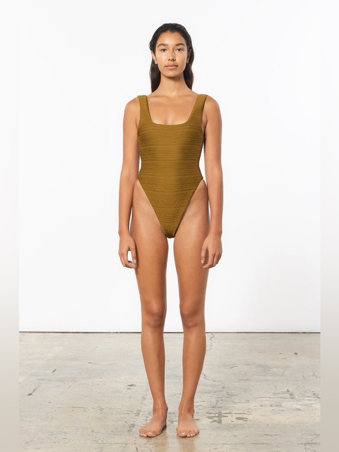 Mara Hoffman Idalia One Piece Olive New Without Tags Perfect Condition